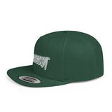 "ShredyorKnot" White Logo Flat Bill Snapback