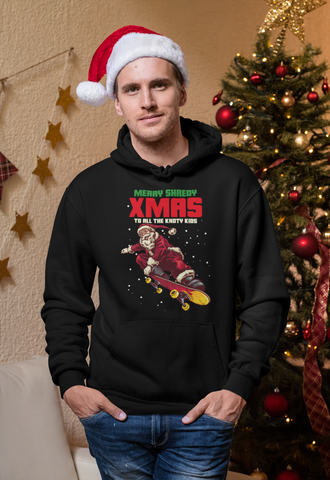 "ShredyorKnot" Merry Shredy Xmas Hoodie