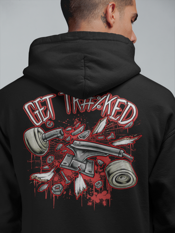 "GET TR#%CKED" Unisex Graphic Hoodie