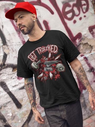 "GET TR#%CKED" Unisex Graphic T